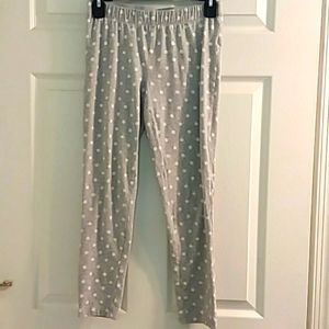 Gray polka dot sleep pants